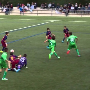 FCB Masia-Academy: Spectacular goal (Aleví A vs Cornellà) - YouTube